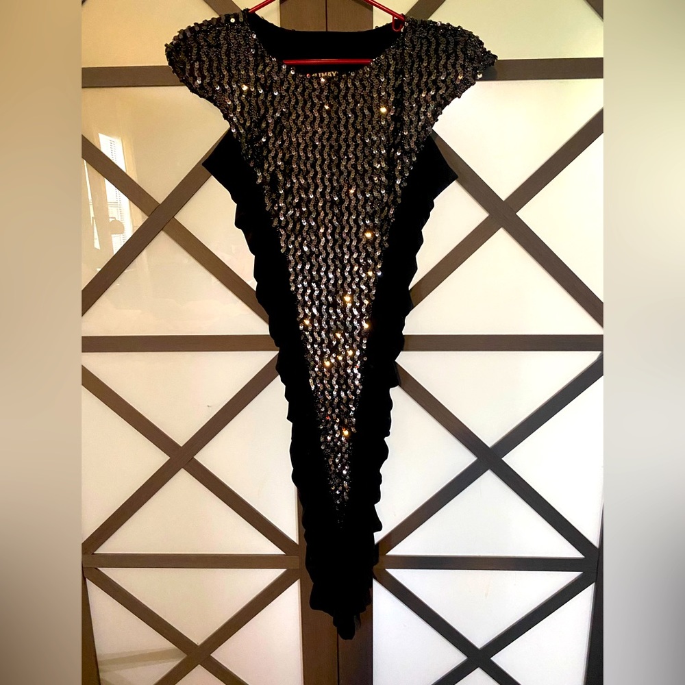 Vintage CLIMAX futuristic sequin dress